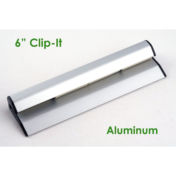 Electriduct Clip-It Strip 6" Magnetic Note and Paper Holder- Aluminum HM-CSA-6 - main